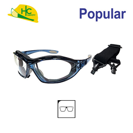 Safety Glasses with Removable Inner Frame Pads